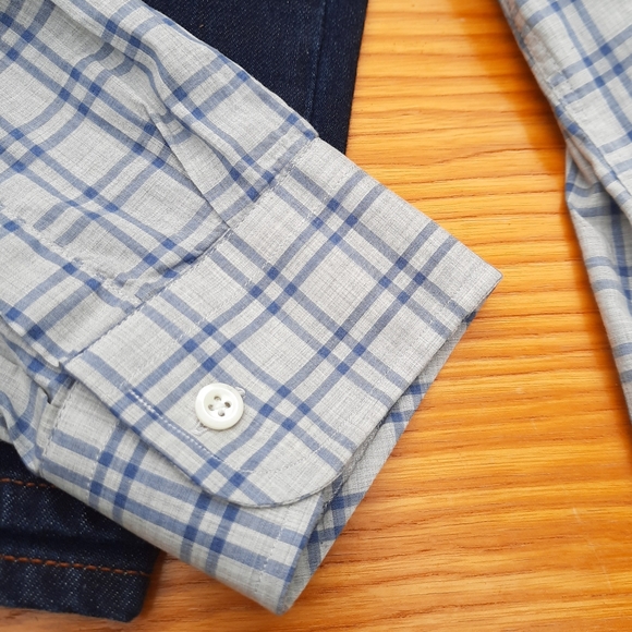 NEW Billy Reid Plaid Casual Button Up Shirt NWOT - Picture 7 of 12